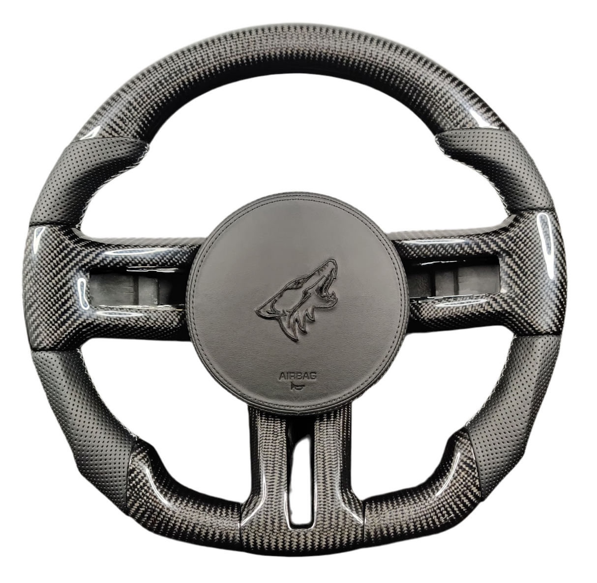 2005-2014 Ford Mustang Carbon Fiber Steering Wheel - AutoLEDTech.com