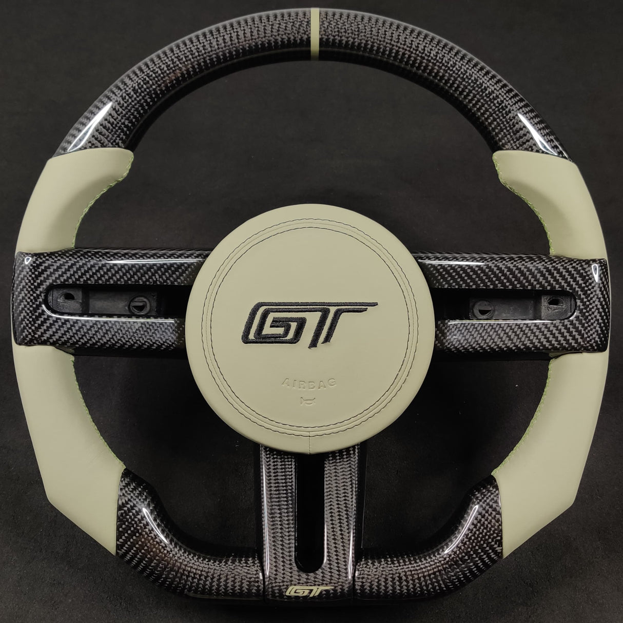 2005-2014 Ford Mustang Carbon Fiber Steering Wheel - AutoLEDTech.com