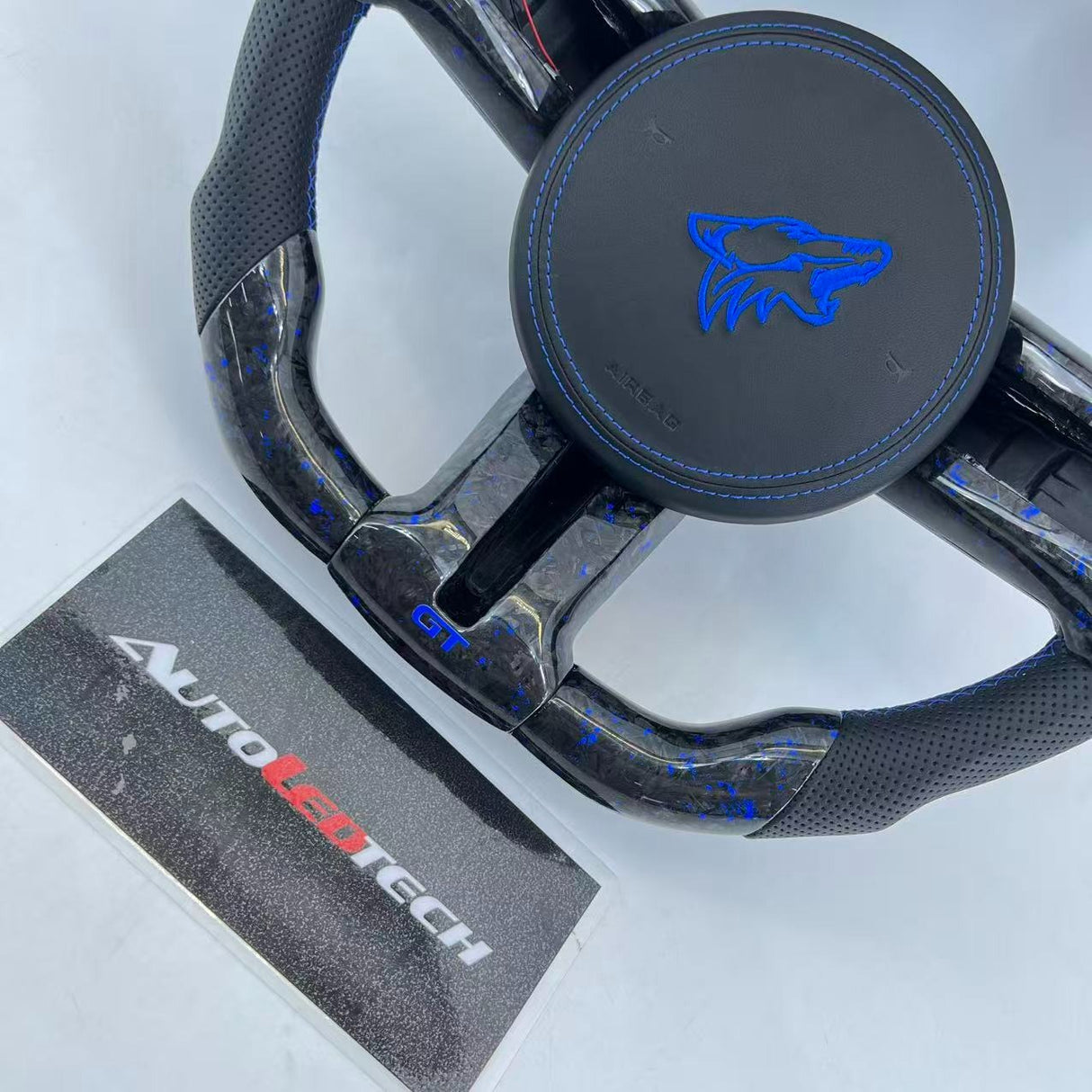 2005-2014 Ford Mustang Carbon Fiber Steering Wheel - AutoLEDTech.com