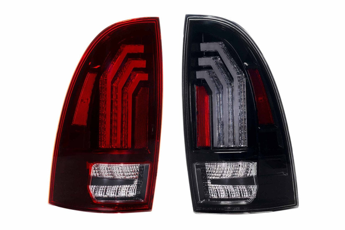 2005-2015 Toyota Tacoma Red Smoked LED Tail Lights - Fits all models - AutoLEDTech.com