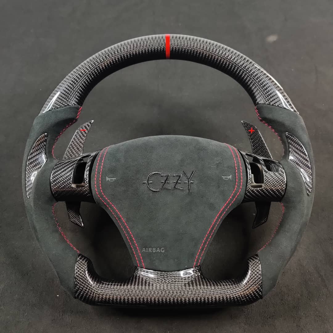2006-2013 C6 Corvette Custom Carbon Fiber Steering Wheel - AutoLEDTech.com