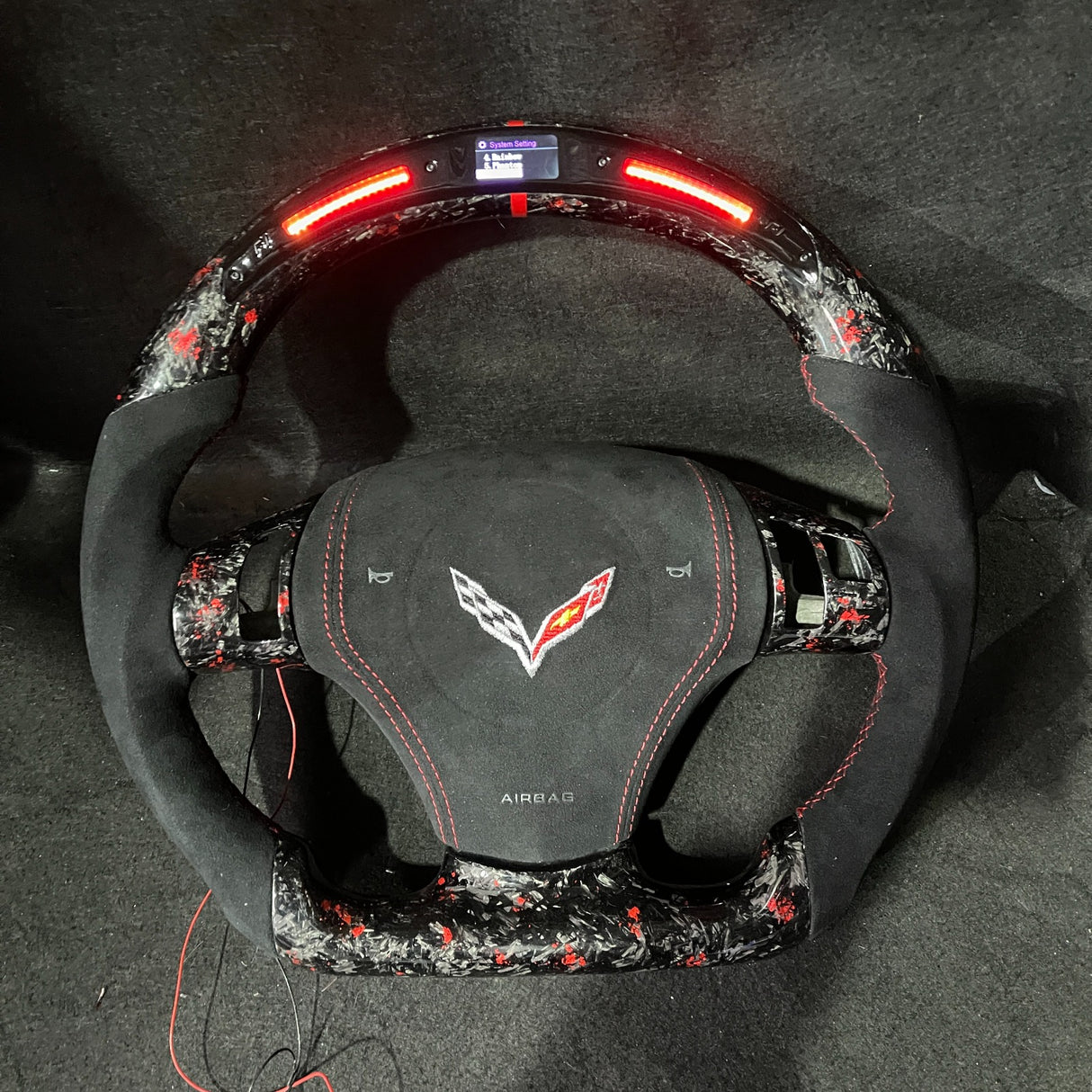 2006-2013 C6 Corvette Custom Carbon Fiber Steering Wheel - AutoLEDTech.com