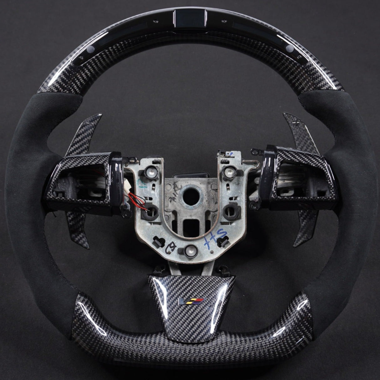 2008-2015 Cadillac V2 CTS-V CTS Carbon Fiber Steering Wheel - AutoLEDTech.com
