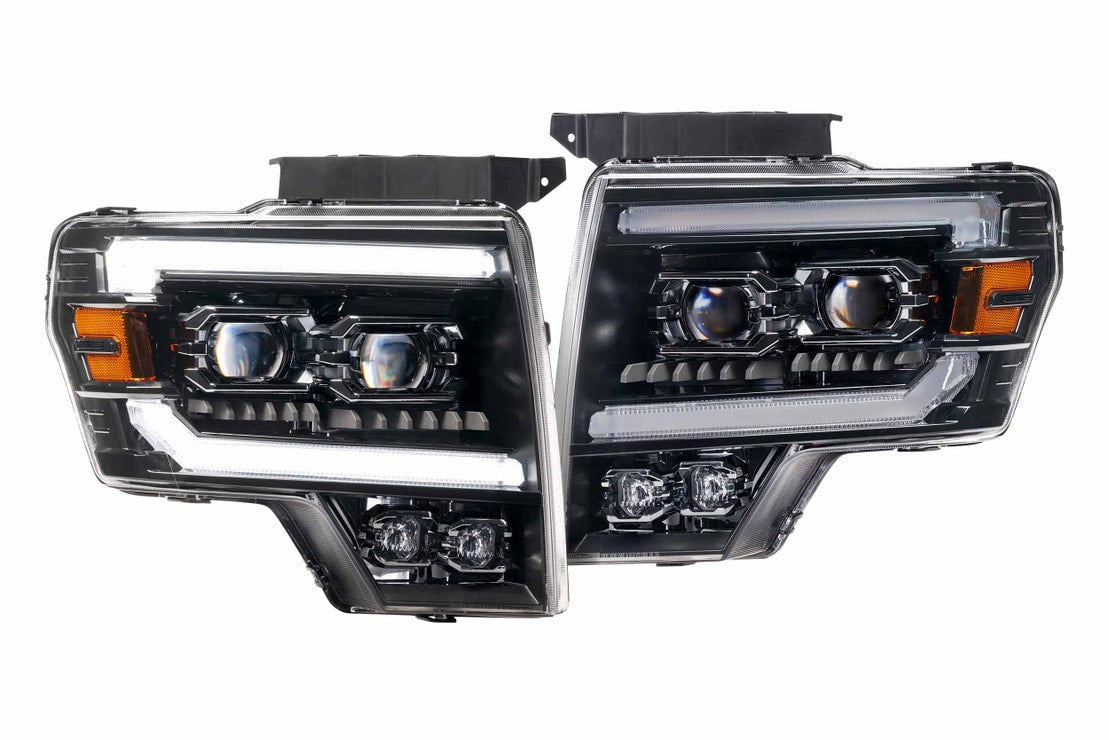 2009-2014 Ford F150/Raptor XB EVO LED DRL Projector Headlights - AutoLEDTech.com