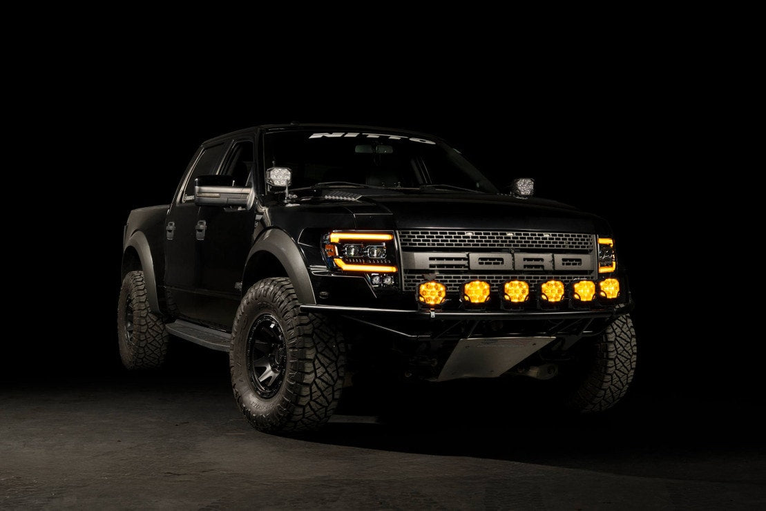 2009-2014 Ford F150/Raptor XB EVO LED DRL Projector Headlights - AutoLEDTech.com