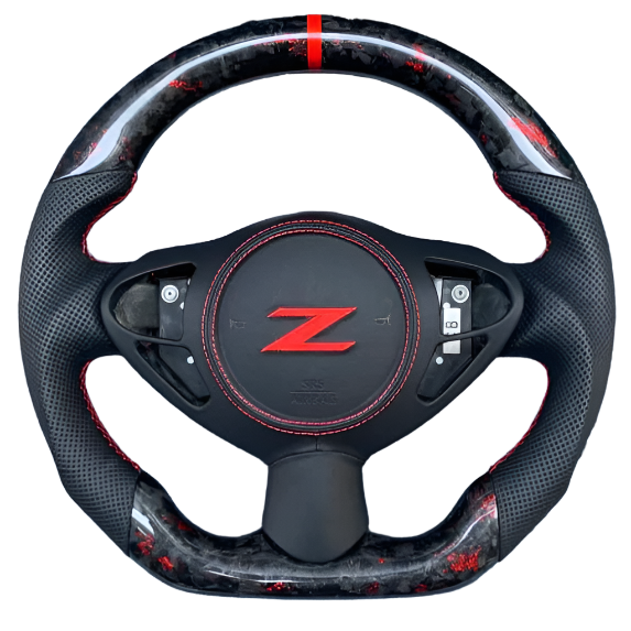 2009-2020 Nissan 370z Custom Carbon Fiber Steering Wheel - AutoLEDTech.com