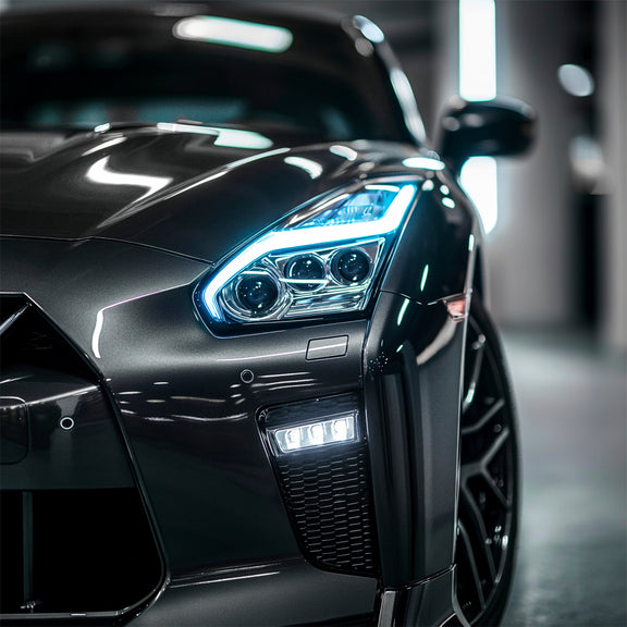 2009-2025 Nissan GTR R35 RGBW LED DRL Boards + Halo Kit - AutoLEDTech.com