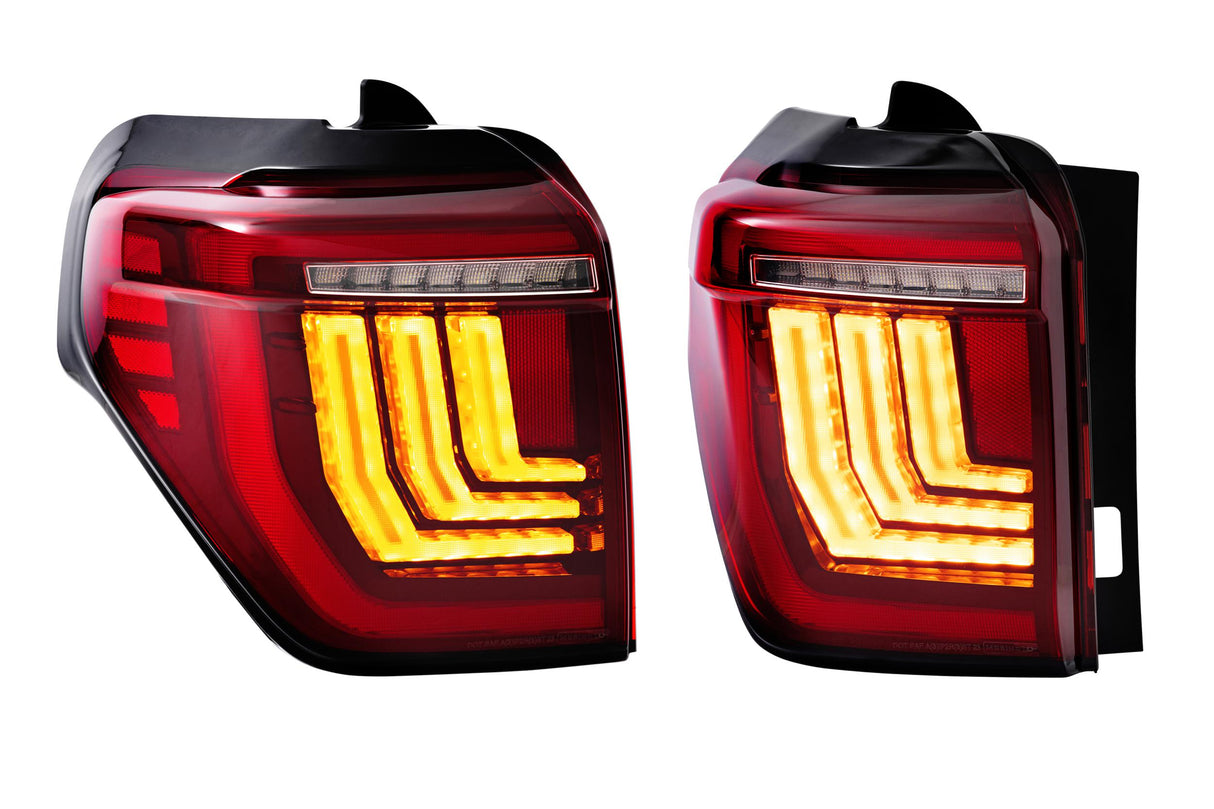 2010-2024 Toyota 4Runner Red Smoked LED Tail Lights - AutoLEDTech.com