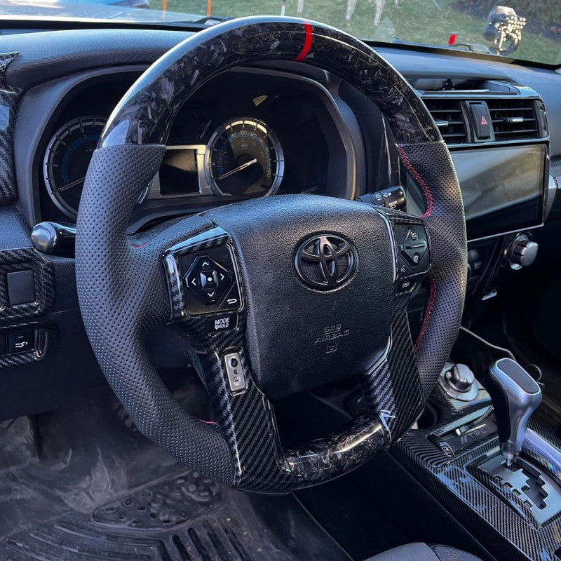 2010-2024 Toyota Tacoma 4Runner Tundra Custom Carbon Fiber Steering Wheel - AutoLEDTech.com