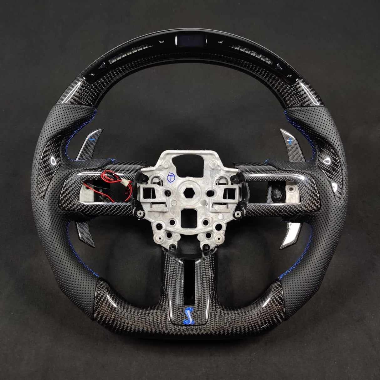 2005-2014 Ford Mustang Carbon Fiber Steering Wheel - AutoLEDTech.com