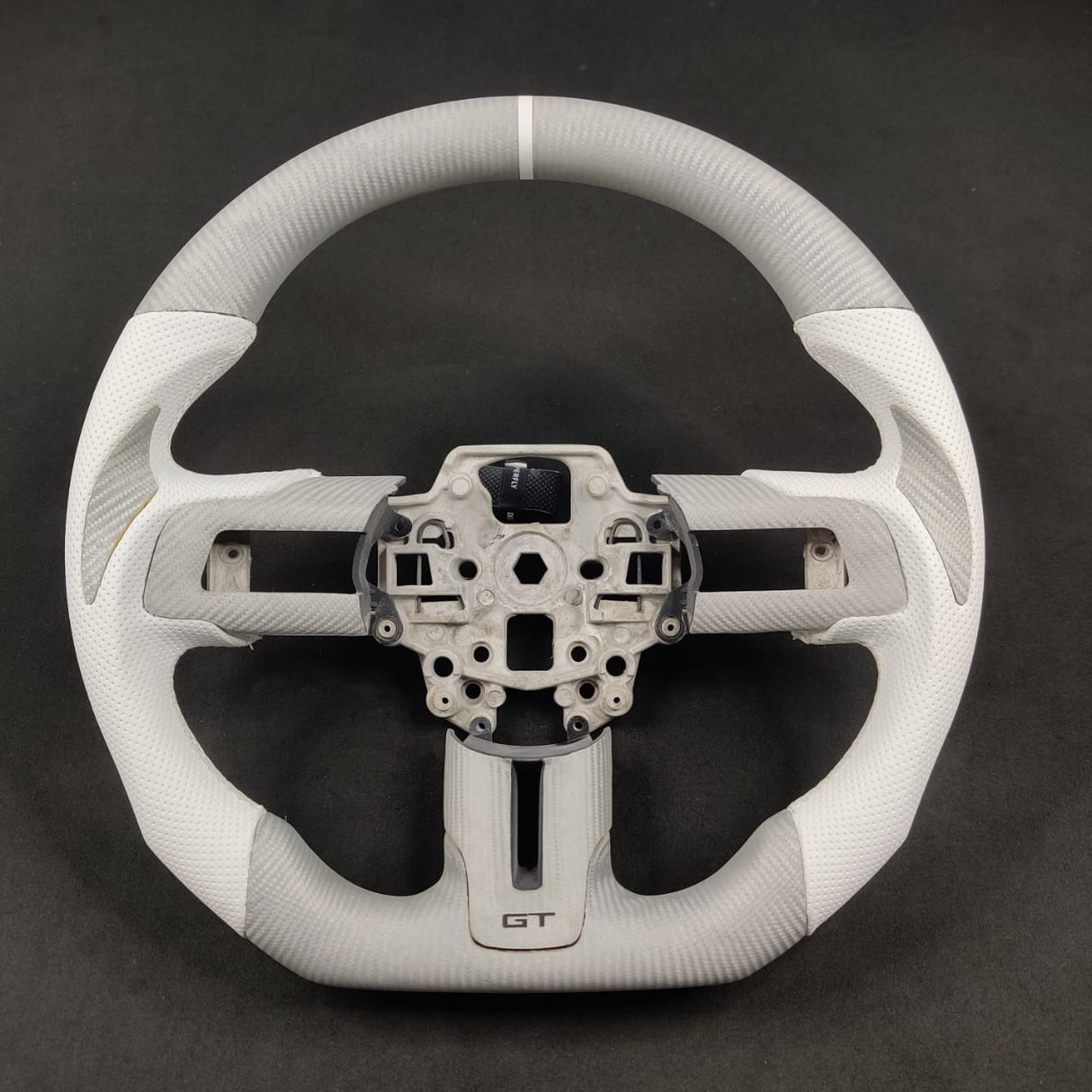 2005-2014 Ford Mustang Carbon Fiber Steering Wheel - AutoLEDTech.com