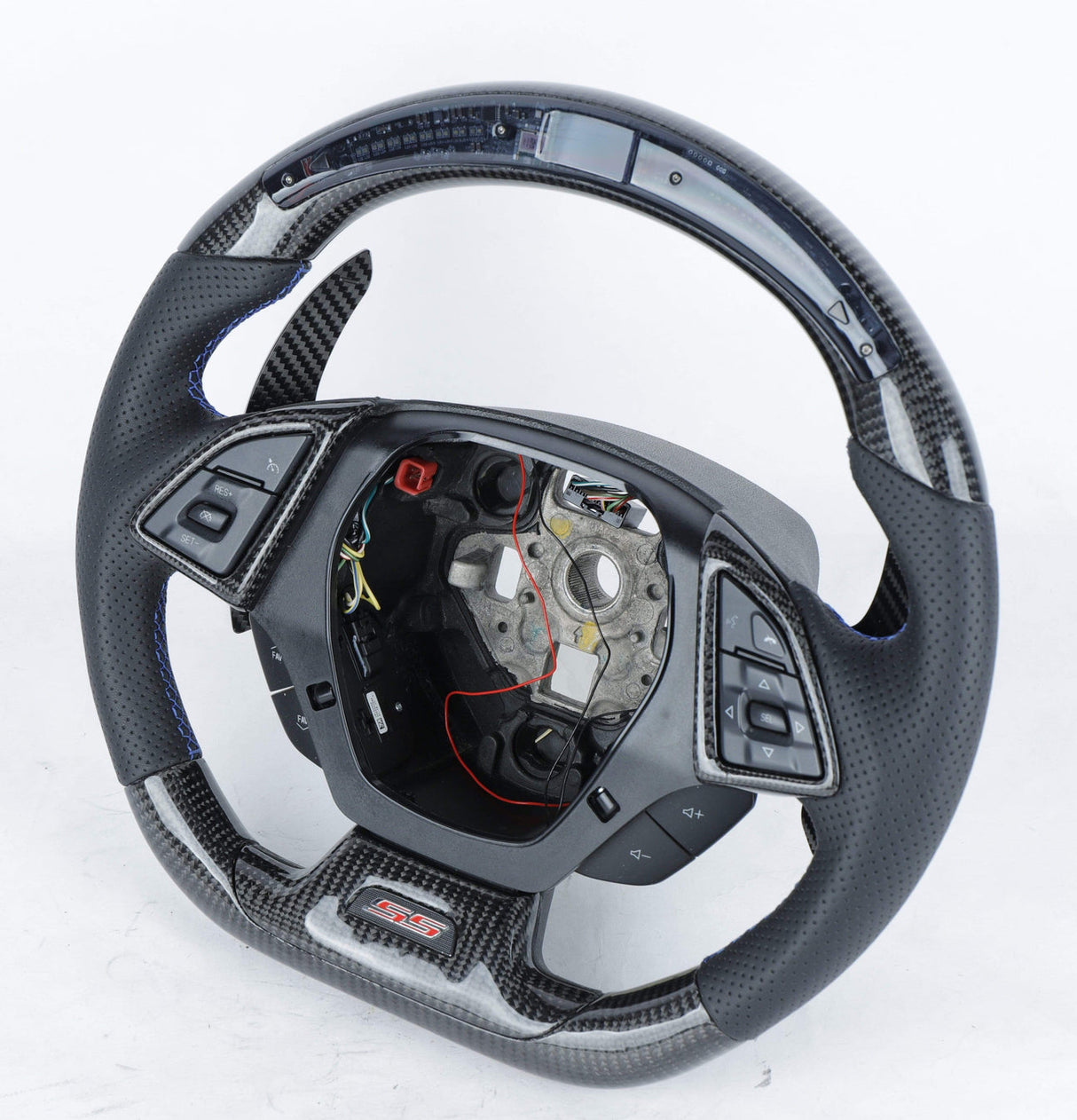 2016-2024 Chevrolet Camaro Custom Carbon Fiber Steering Wheel - AutoLEDTech.com