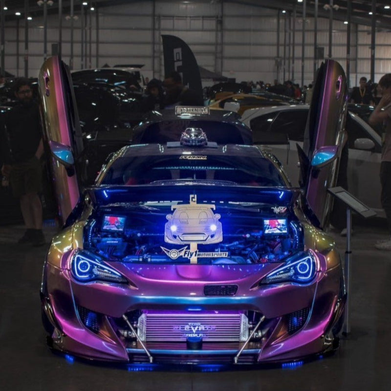 2012-2020 Subaru BRZ RGBW Flow Series Spec-D LED Halo DRL Headlights - AutoLEDTech.com