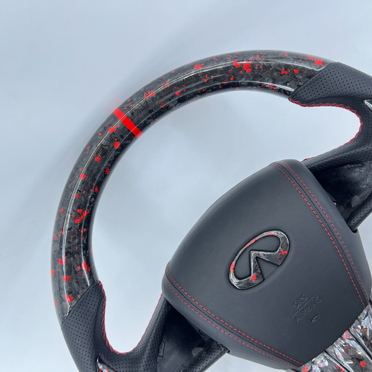 2013-2024 Infiniti Q50 Q60 Custom Carbon Fiber Steering Wheel - AutoLEDTech.com