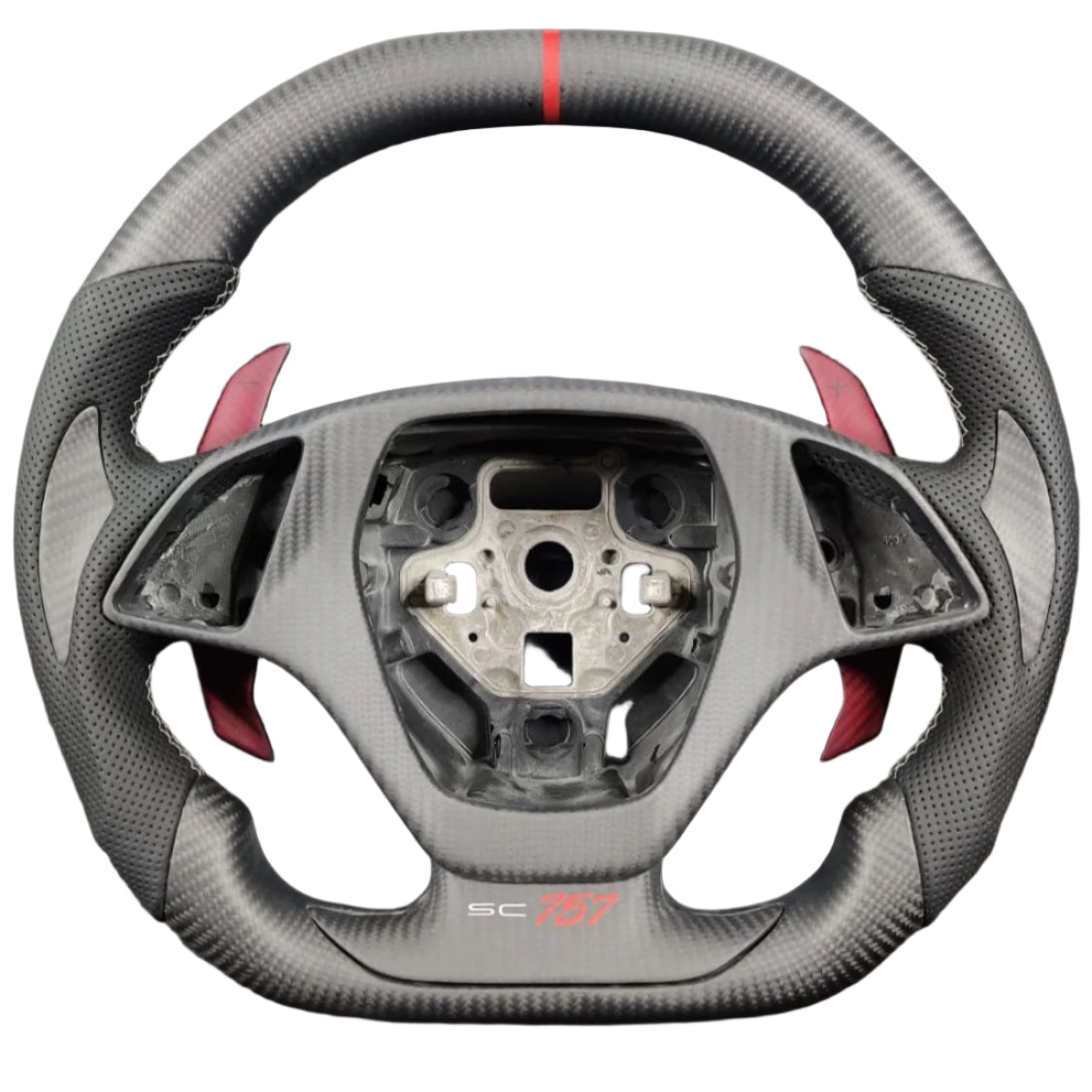 2014-2019 C7 Corvette Carbon Fiber Steering Wheel w/ LED RPM Display - AutoLEDTech.com