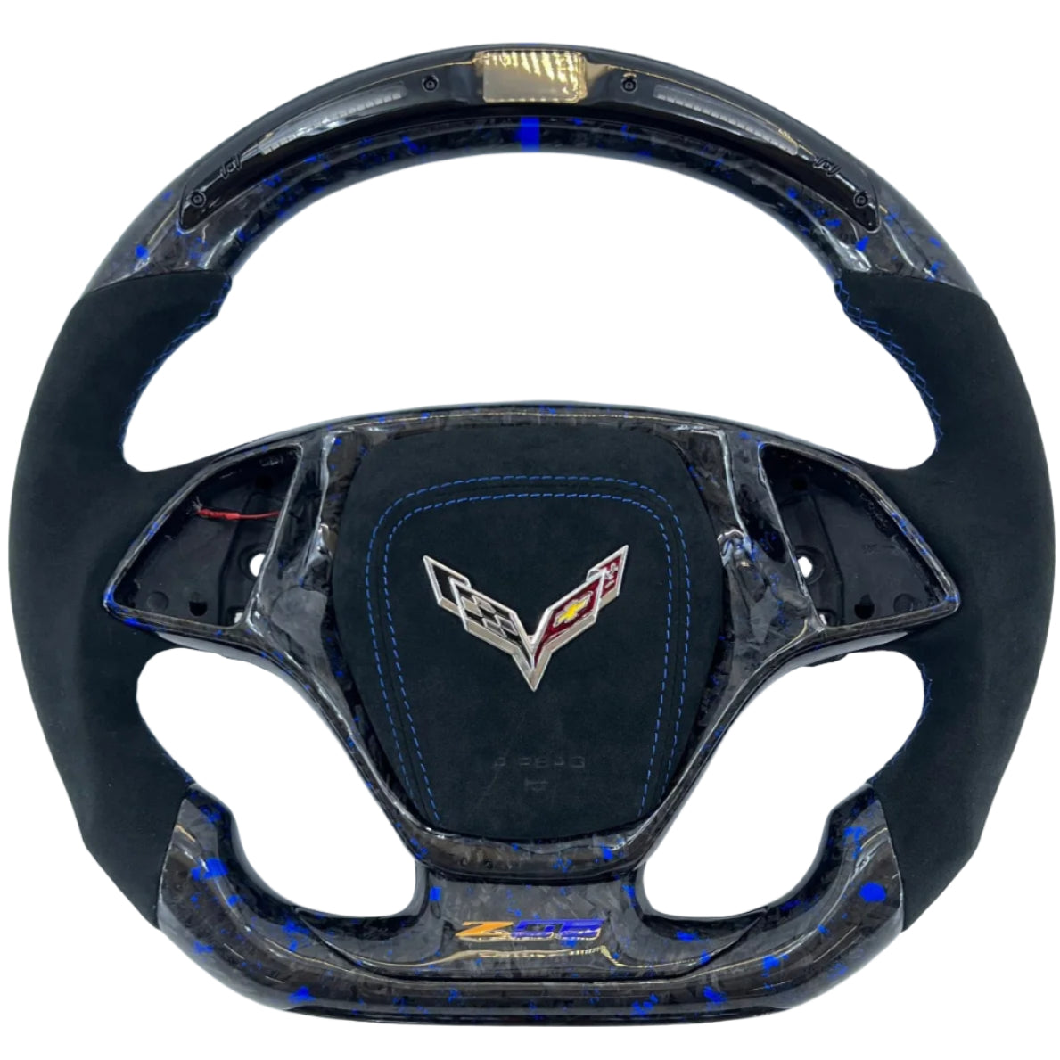 2014-2019 C7 Corvette Carbon Fiber Steering Wheel w/ LED RPM Display - AutoLEDTech.com
