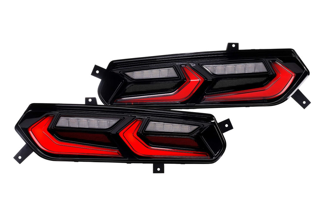 2014-2019 C7 Corvette Red Smoked XB LED Tail Lights Assemblies - AutoLEDTech.com