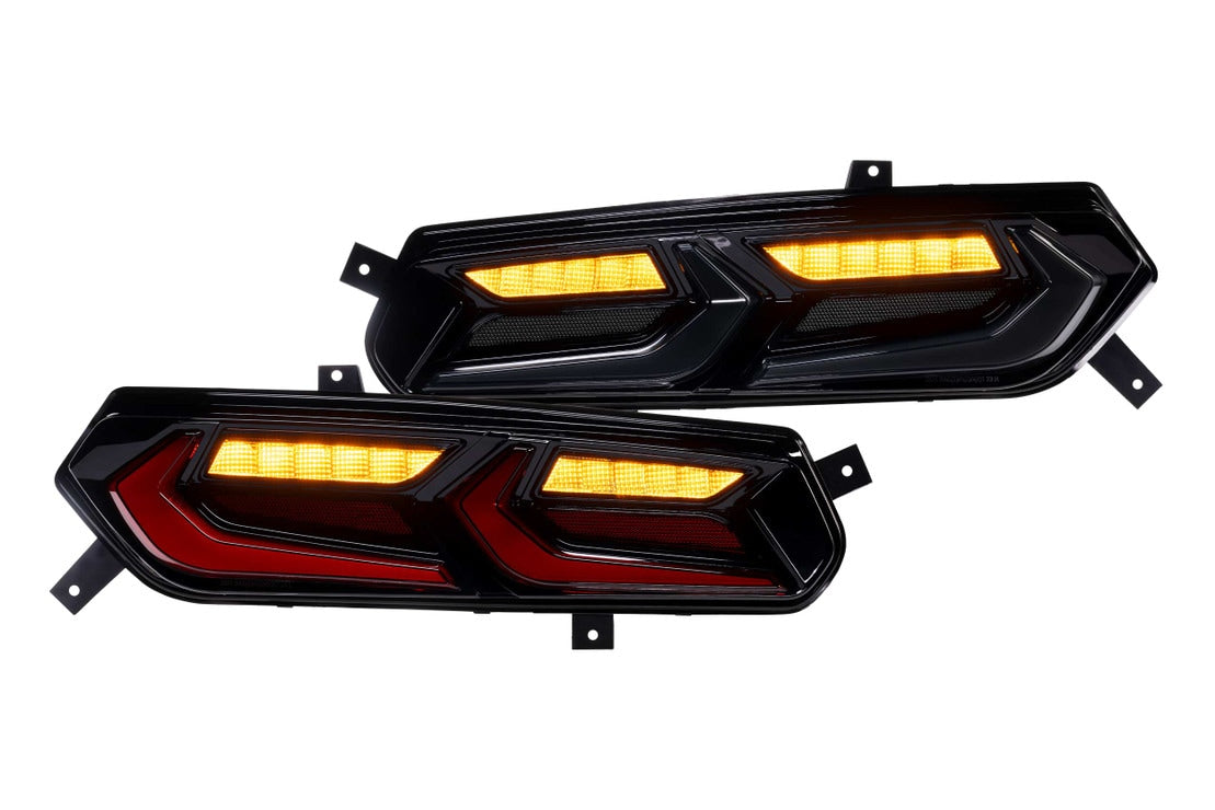 2014-2019 C7 Corvette Red Smoked XB LED Tail Lights Assemblies - AutoLEDTech.com