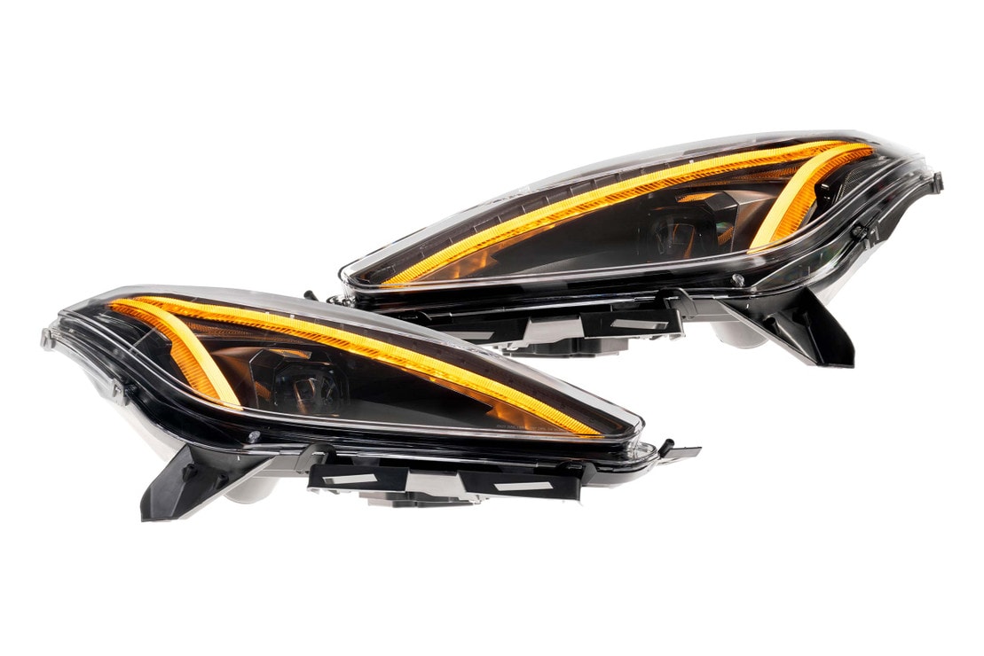 2014-2019 Chevy Corvette FACELIFT LED DRL Projector Headlights - C8 Design - AutoLEDTech.com