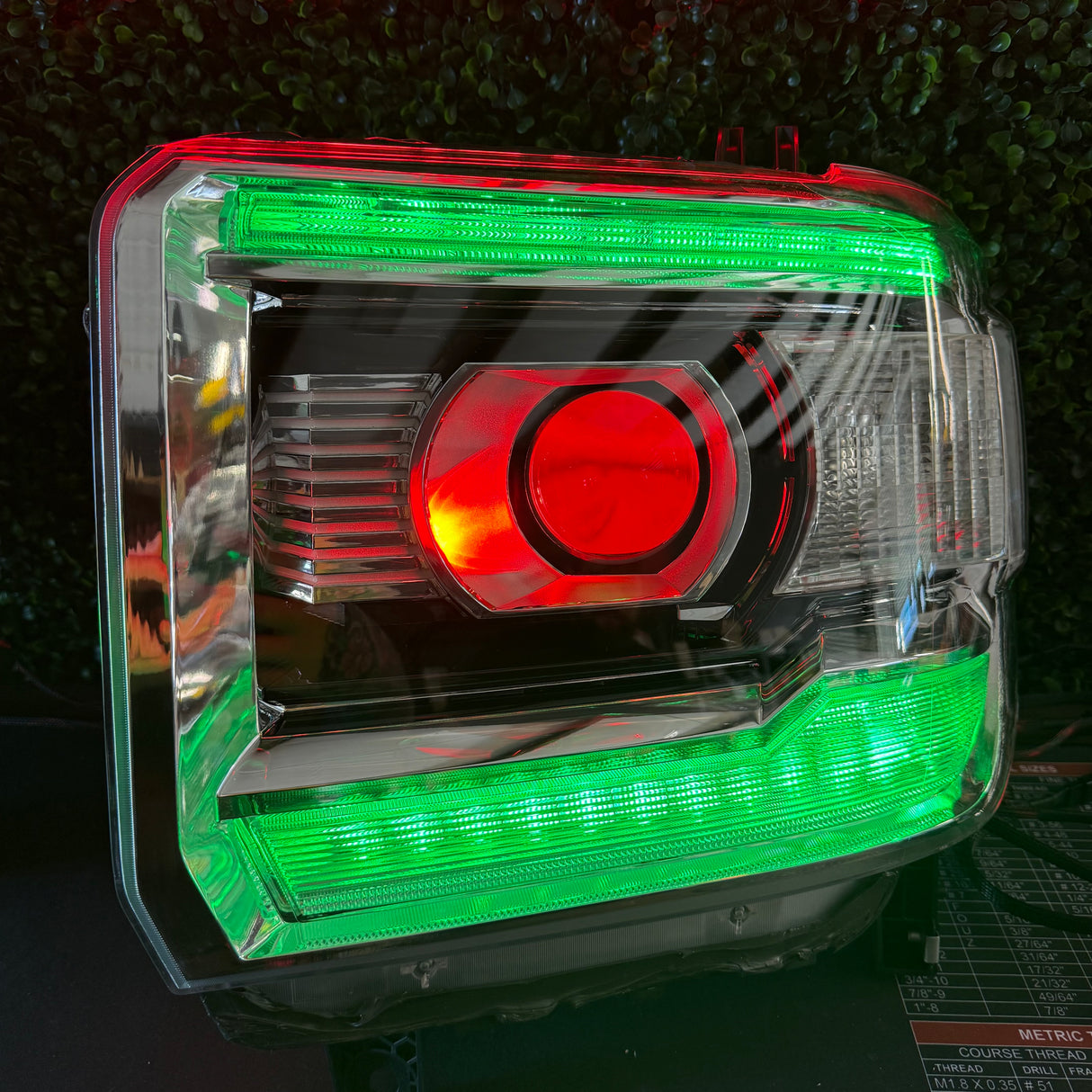 2014-2019 GMC Sierra HD RGBW Flow Series LED DRL Headlights - AutoLEDTech.com
