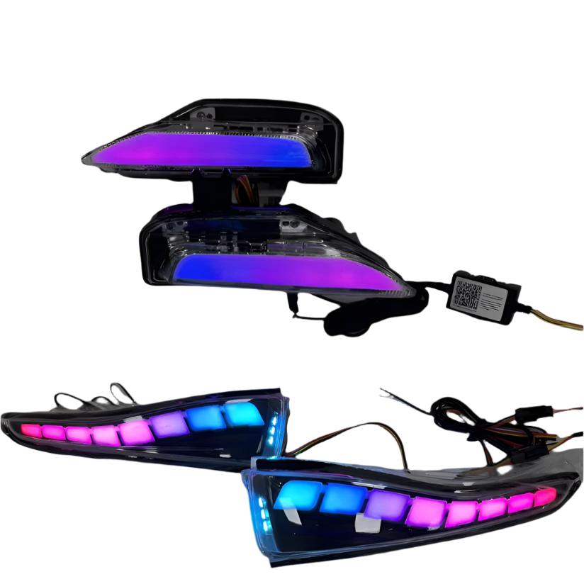 2014-2024 Infiniti Q50 Flow Series RGB LED Bumper Lights - AutoLEDTech.com