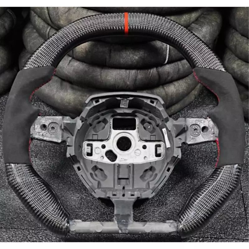 2014-2024 Lamborghini Huracan Custom Carbon Fiber Steering Wheel - AutoLEDTech.com