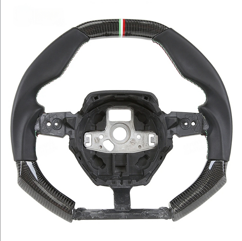 2014-2024 Lamborghini Huracan Custom Carbon Fiber Steering Wheel - AutoLEDTech.com