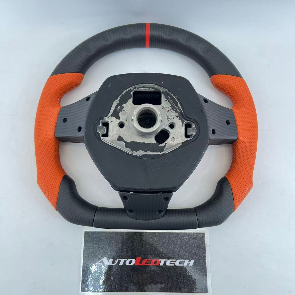 2014-2024 Lamborghini Huracan Custom Carbon Fiber Steering Wheel - AutoLEDTech.com