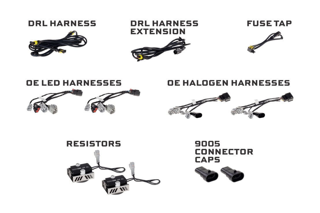 2014-2024 Toyota 4Runner XB EVO HYBRID LED DRL Headlights - AutoLEDTech.com