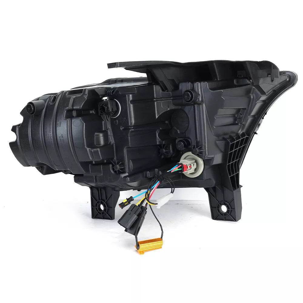 2014-2026+ Dodge Durango RGBW Flow Series LED DRL Prebuilt Headlights - AutoLEDTech.com