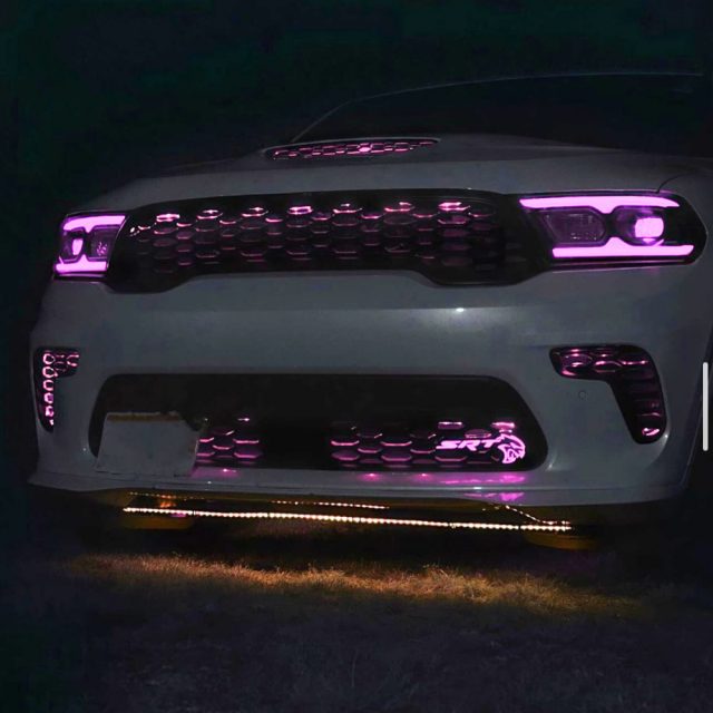 2014-2026+ Dodge Durango RGBW Flow Series LED DRL Prebuilt Headlights - AutoLEDTech.com