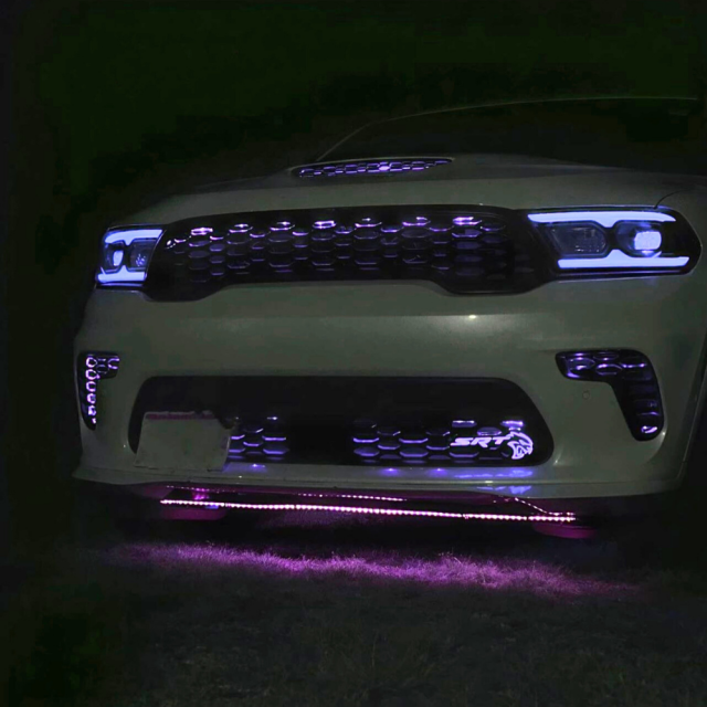 2014-2026+ Dodge Durango RGBW Flow Series LED DRL Prebuilt Headlights - AutoLEDTech.com