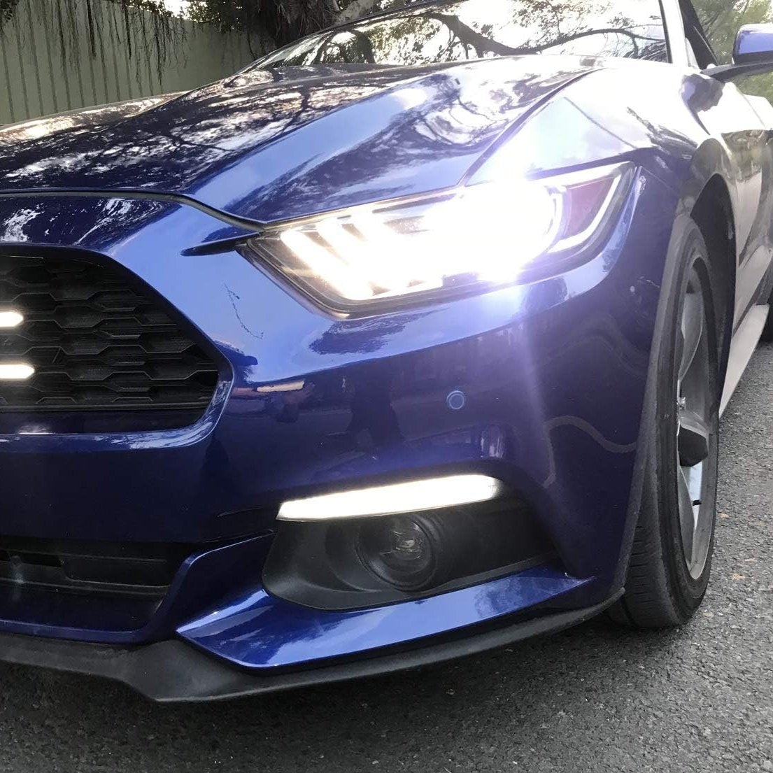 2015-2017 Ford Mustang Smoked Clear Sequential Switchback LED Side Marker Lights - AutoLEDTech.com