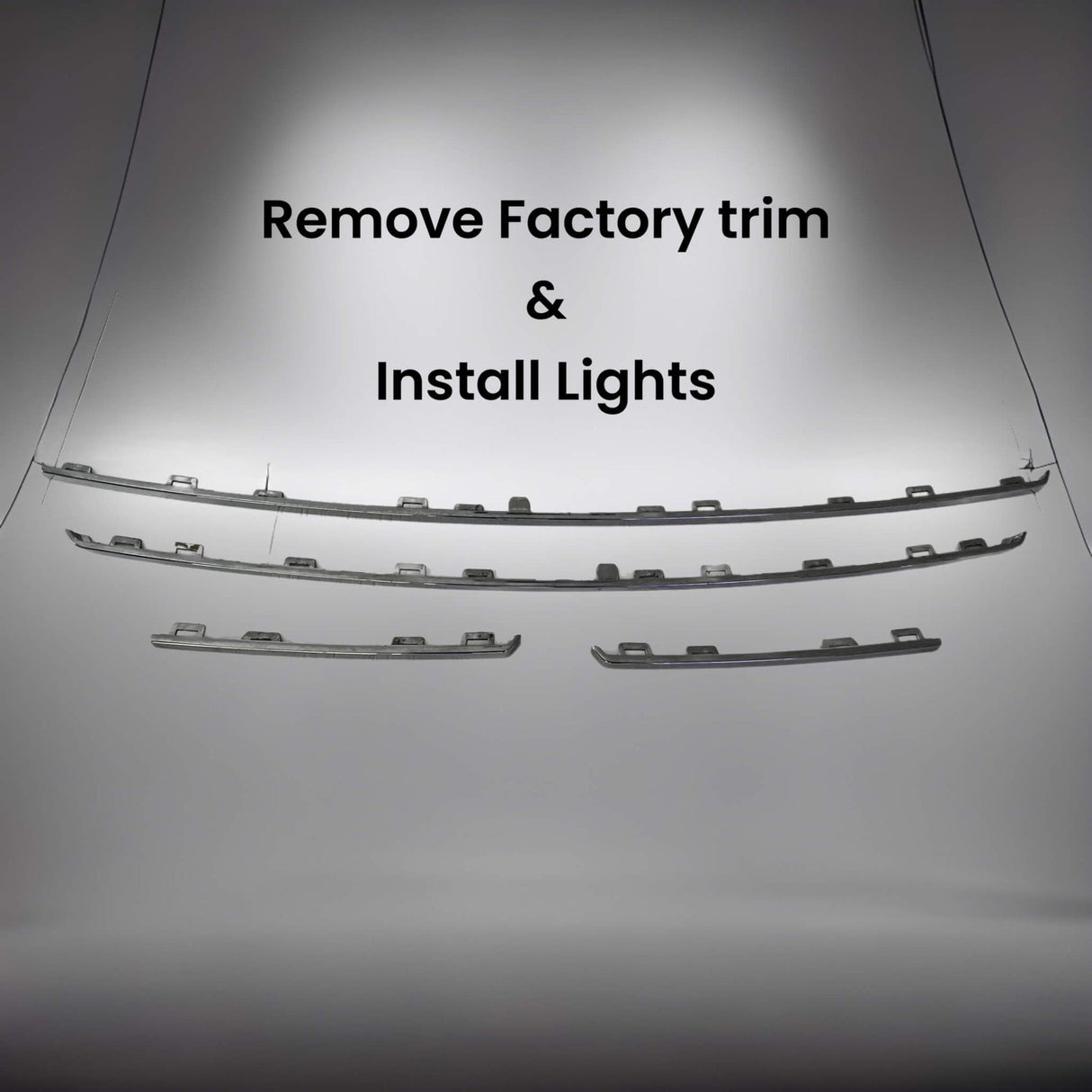 2015-2017 Ford F150 Platinum LED Grill Accent Lights Bar Kit