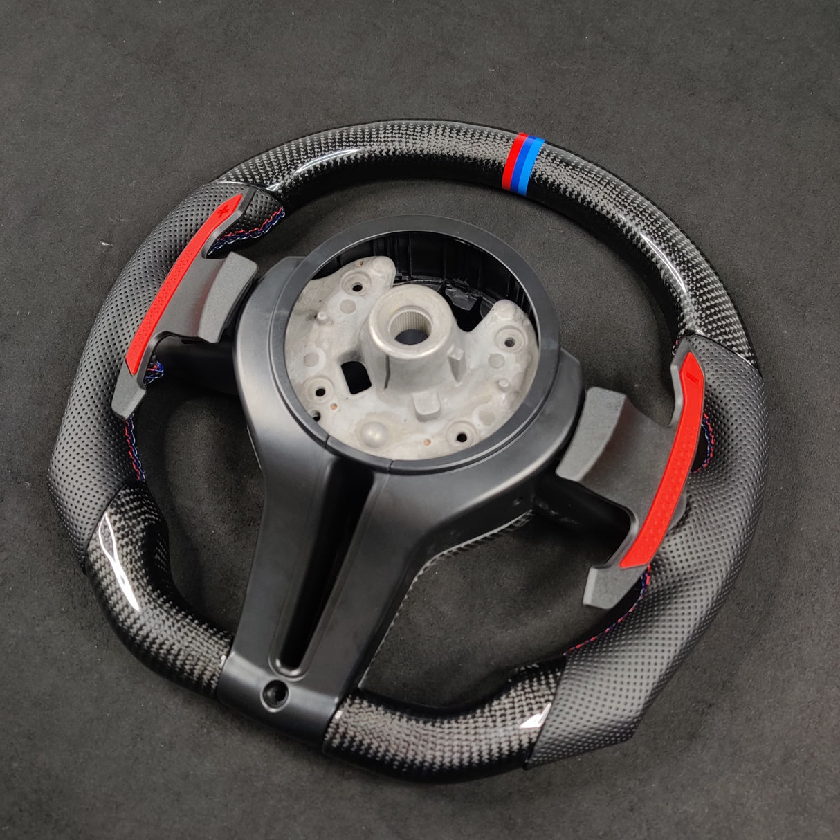 2015-2020 BMW M2 M3 M4 Custom Carbon Fiber Steering Wheel - AutoLEDTech.com