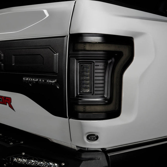 2015-2020 Ford F150 & Raptor Red Smoked LED Flush Mount Tail Lights - AutoLEDTech.com