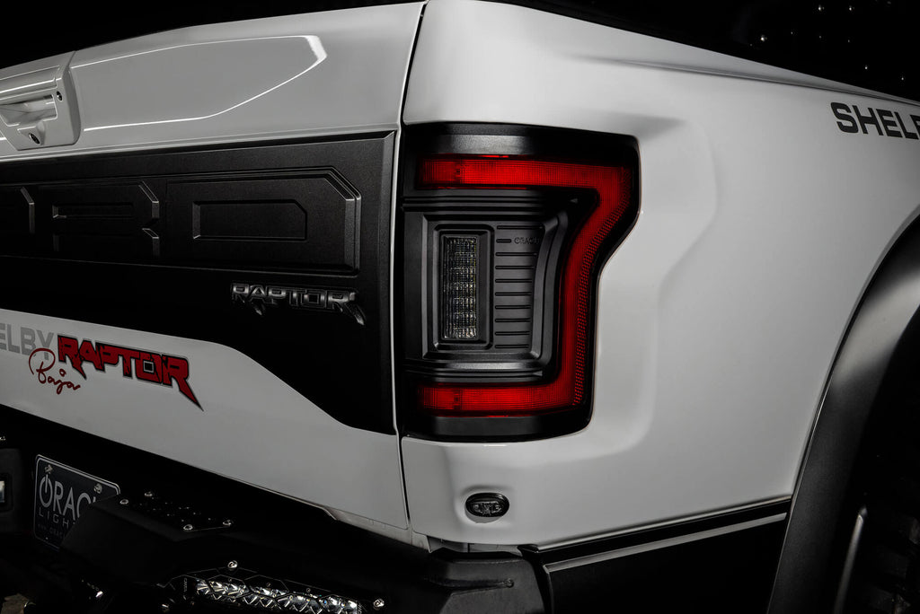 2015-2020 Ford F150 & Raptor Red Smoked LED Flush Mount Tail Lights - AutoLEDTech.com