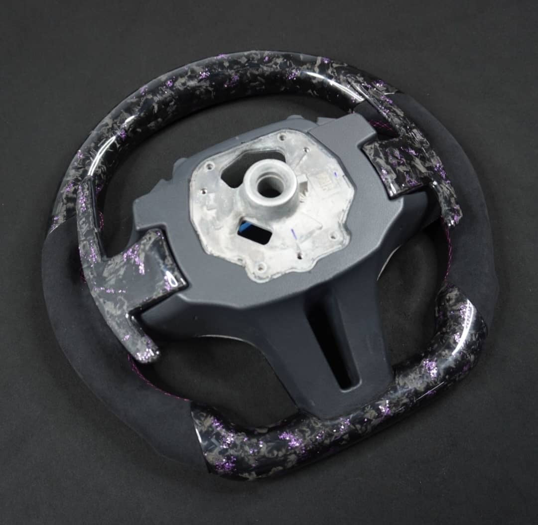 2015-2020 BMW M2 M3 M4 Custom Carbon Fiber Steering Wheel - AutoLEDTech.com
