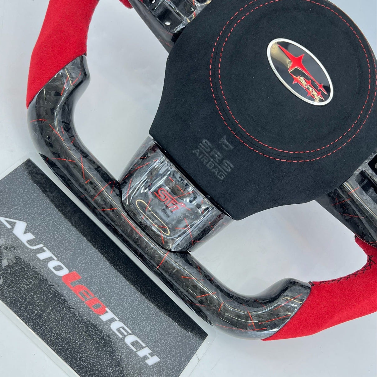 2015-2021 Subaru WRX/STI Custom Carbon Fiber Steering Wheel - AutoLEDTech.com