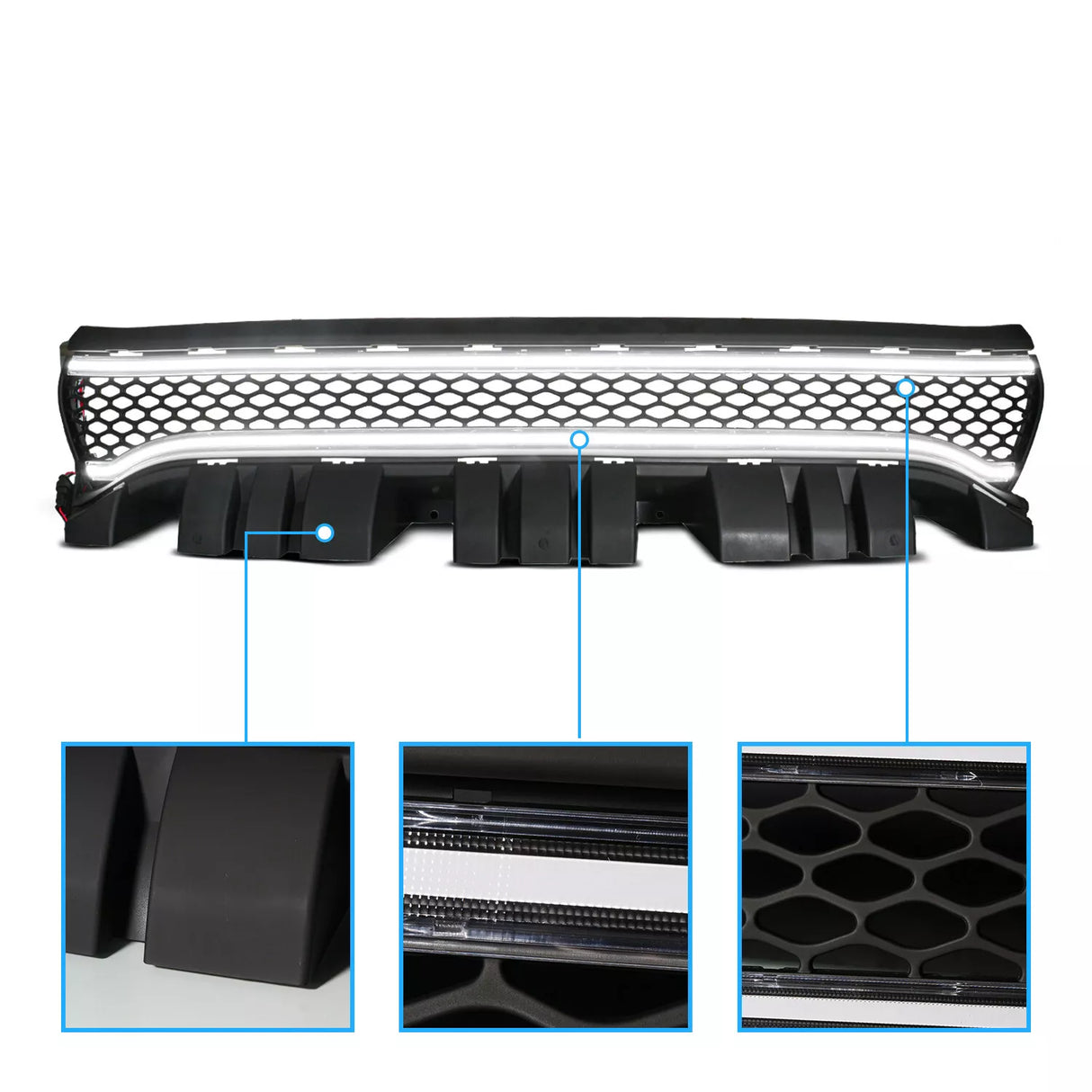 2015-2023 Dodge Charger ANIMATED STARTUP LED DRL Grill Light Assembly - AutoLEDTech.com