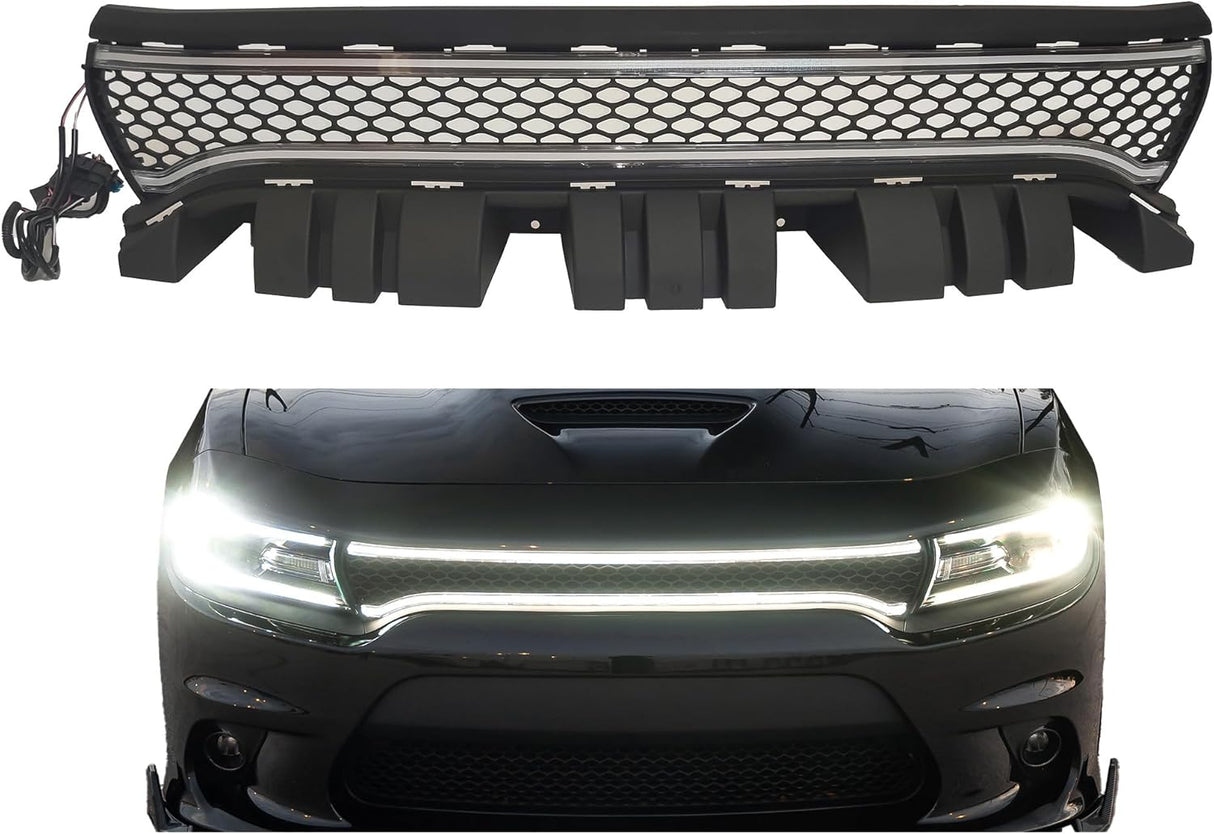 2015-2023 Dodge Charger ANIMATED STARTUP LED DRL Grill Light Assembly - AutoLEDTech.com
