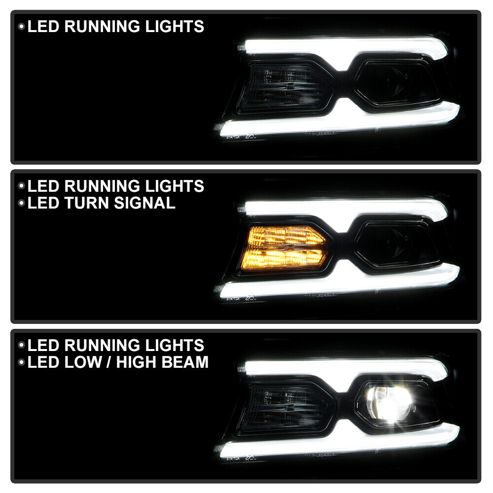 2015-2023 Dodge Charger Durango-Style RGBW Flow Series LED DRL Headlights - AutoLEDTech.com