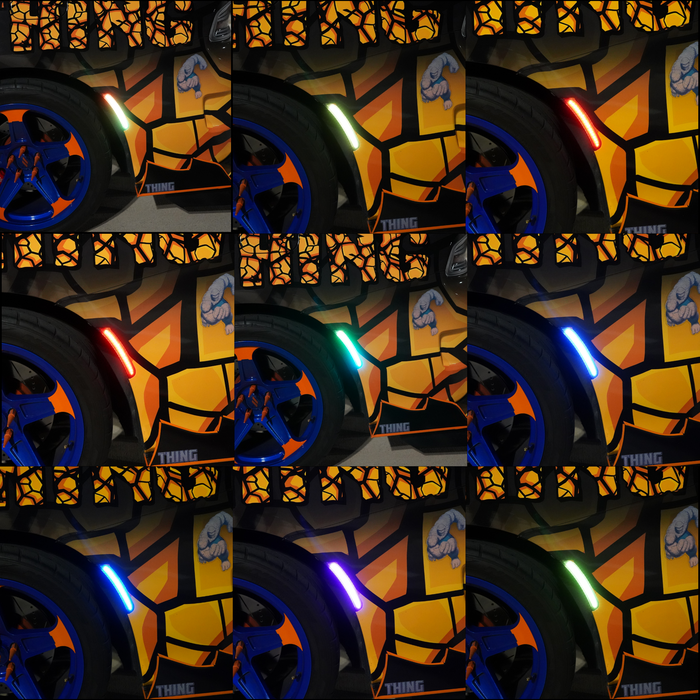 2015-2023 Dodge Charger RGB Flow Series LED Smoked Side Marker Lights - AutoLEDTech.com