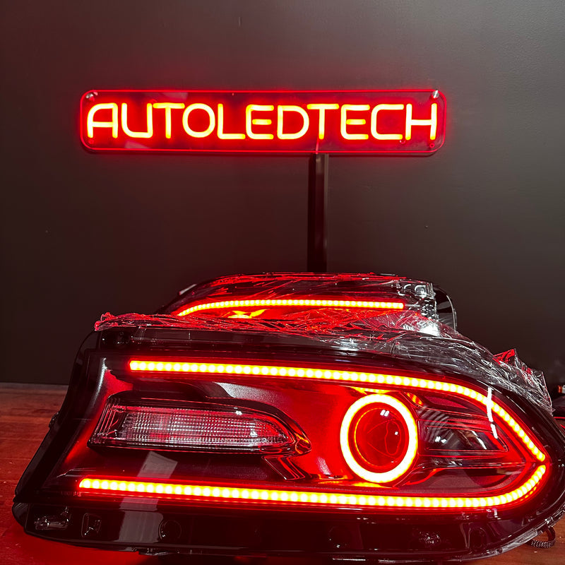 2015-2023 Dodge Charger RGBW Flow Series DIFFUSED LED DRL Boards + Halo Kit - AutoLEDTech.com