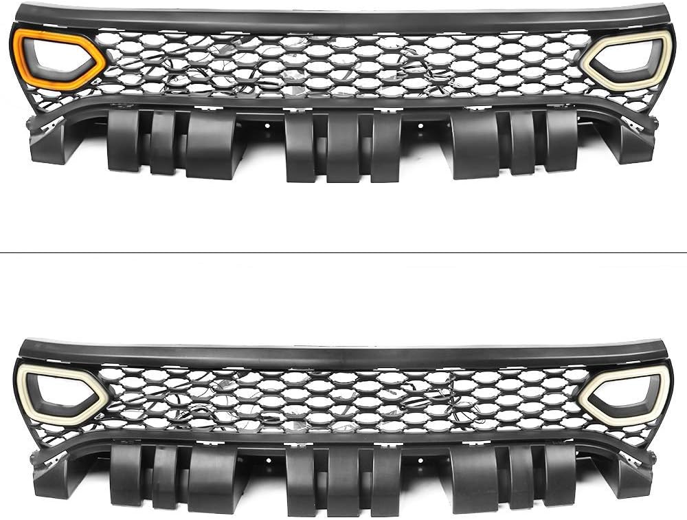 2015-2023 Dodge Charger Switchback White/Amber LED Scatpack Snorkel Grill Assembly - AutoLEDTech.com