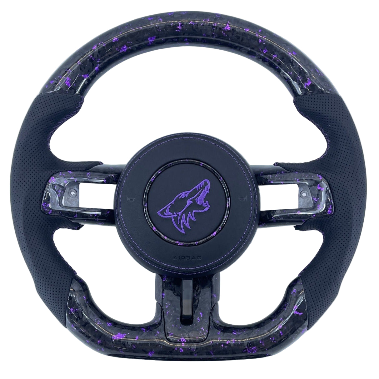 2015-2023 Ford Mustang Carbon Fiber Steering Wheel - AutoLEDTech.com