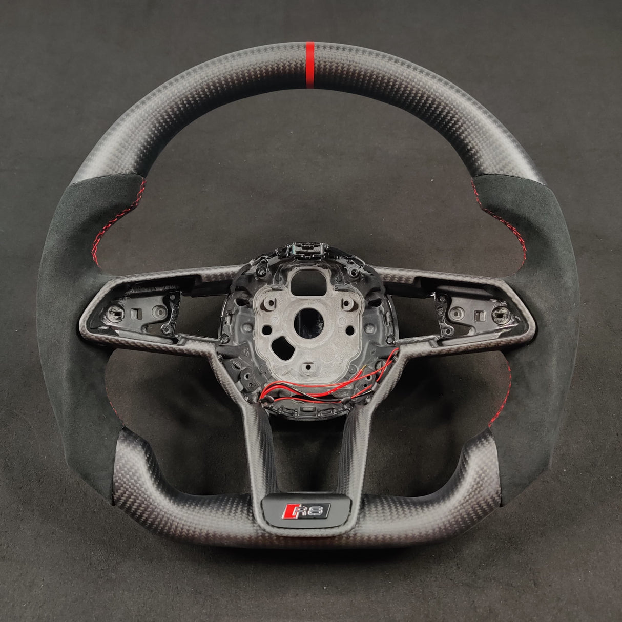 2015-2024 Audi R8 TTRS Custom Carbon Fiber Steering Wheel - AutoLEDTech.com