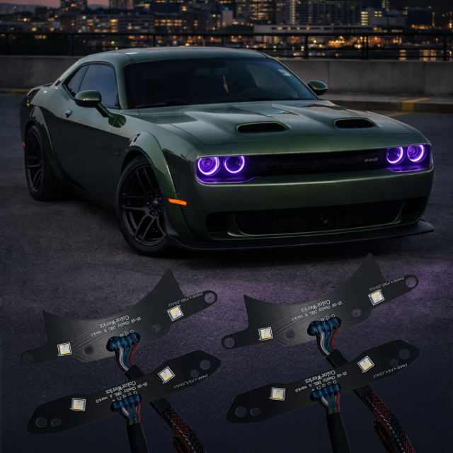 2015-2023 Dodge Challenger RGBW +A LED DRL Replacement Boards