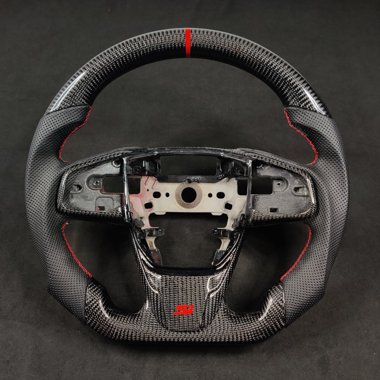 2016-2021 Honda Civic Custom Carbon Fiber Steering Wheel - AutoLEDTech.com