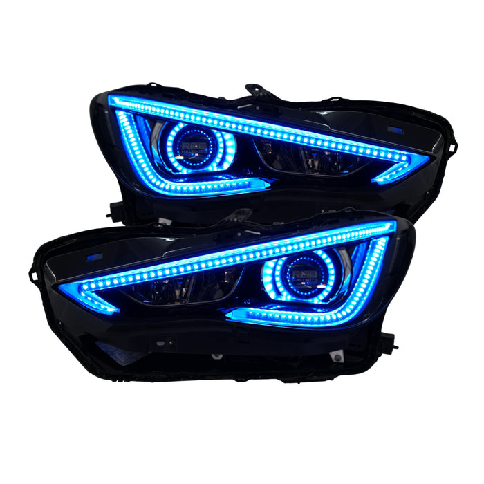 2016-2022 Infiniti Q60 RGB Flow Series LED DRL Boards - AutoLEDTech.com